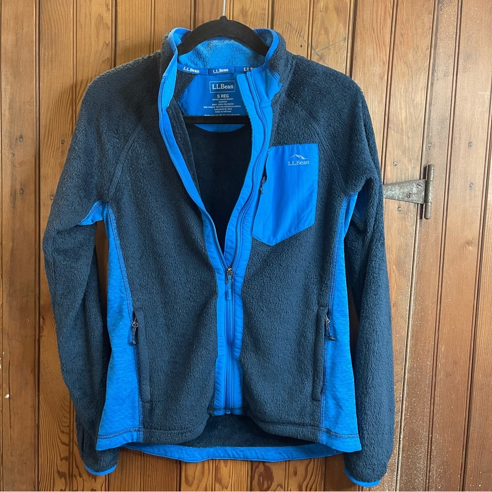⭐️ L.L.Bean full zip Blue Fleece Jacket